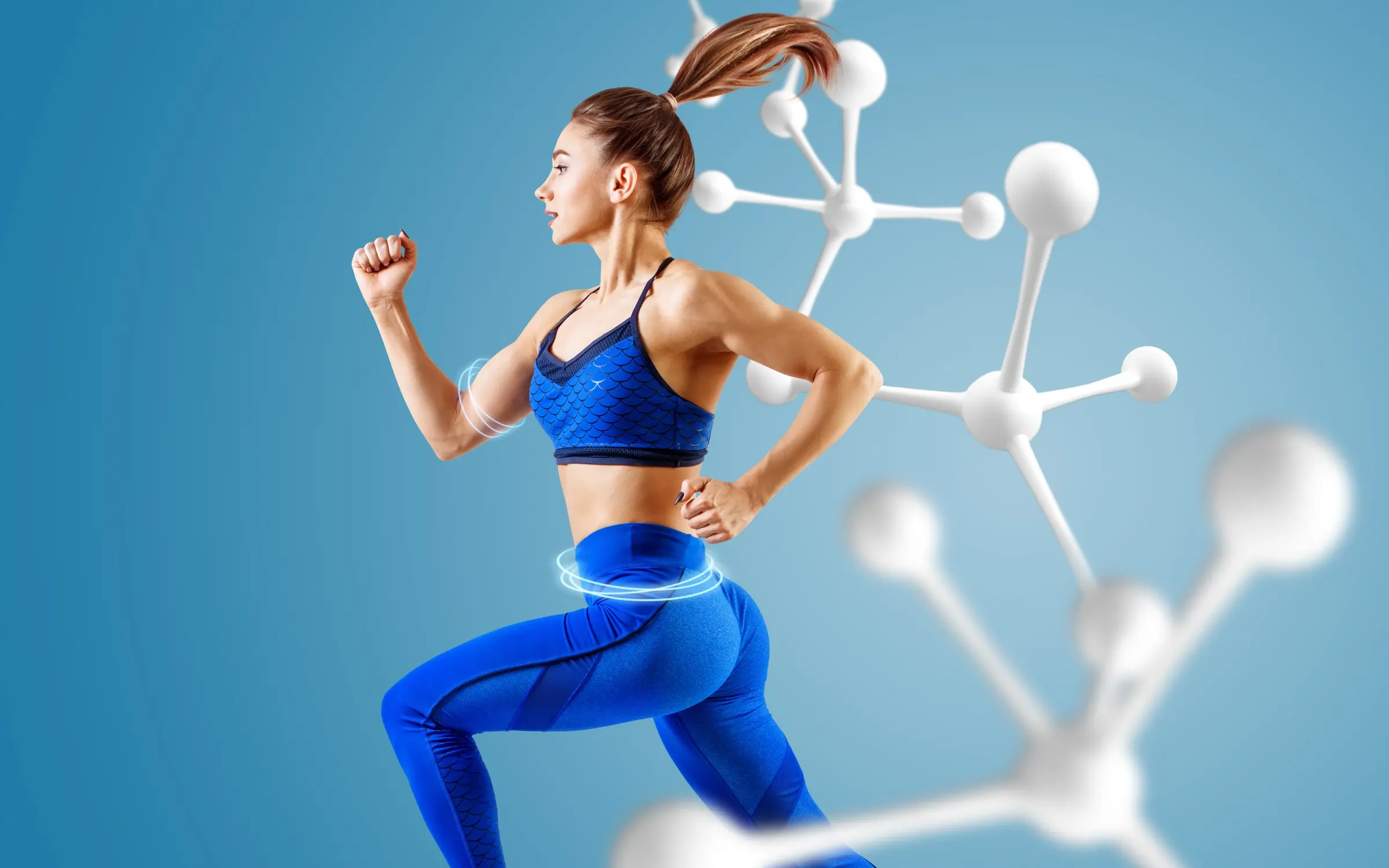 Fit and healthy woman jogging after L-Carnitine fat-burning injections at Coastal Glo Med Spa | Medical Aesthetics | Corpus Christi, TX